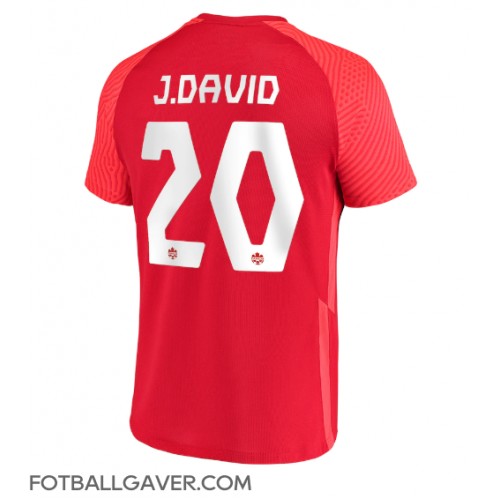 Canada Jonathan David #20 Fotballklær Hjemmedrakt VM 2022 Kortermet